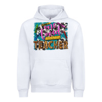 White one loved teacher Urban Hoodie - NancyCooperArtShop