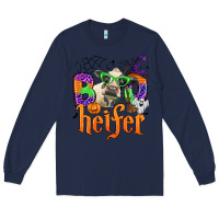 Navy boo heifer Long Sleeve Tee - Zillion Design Studio