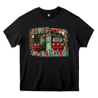 Black merry christmas caravan Heavy Core Tee - CowhideDigitalArt