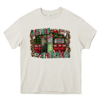 Cream merry christmas caravan Heavy Core Tee - CowhideDigitalArt