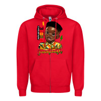 Red juneteenth black boy Zipper Hoodie - HRA Design Shop