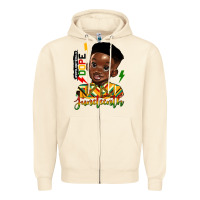 Sandshell juneteenth black boy Zipper Hoodie - HRA Design Shop