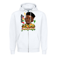 White juneteenth black boy Zipper Hoodie - HRA Design Shop