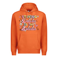 Carrot staying delulu is the solulu Premium Hoodie - MaliasSmallBusiness