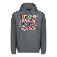 Rock staying delulu is the solulu Premium Hoodie - MaliasSmallBusiness