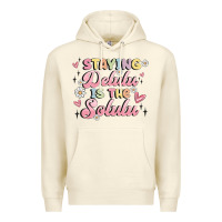 Sandshell staying delulu is the solulu Premium Hoodie - MaliasSmallBusiness