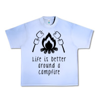 Grape Ice life is better around a campfire Urban Heavy Tee - Unal Design