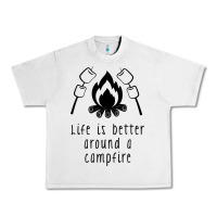Lunar Rock life is better around a campfire Urban Heavy Tee - Unal Design