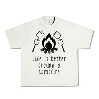 Pistachio life is better around a campfire Urban Heavy Tee - Unal Design