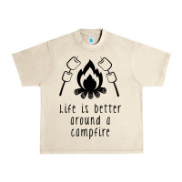 Sandshell life is better around a campfire Urban Heavy Tee - Unal Design