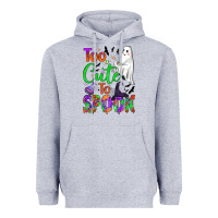 Heather Grey too cute to spook Heavyweight Hoodie - BundleAndBundleShop