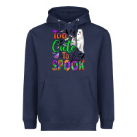 Navy too cute to spook Heavyweight Hoodie - BundleAndBundleShop