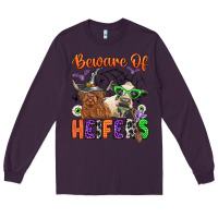 Plum beware of heifers Long Sleeve Tee - Zillion Design Studio