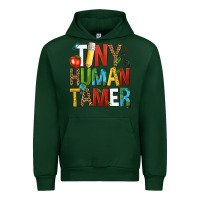 Forest Green tiny human tamer Urban Hoodie - NancyCooperArtShop