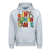 Heather Grey tiny human tamer Urban Hoodie - NancyCooperArtShop