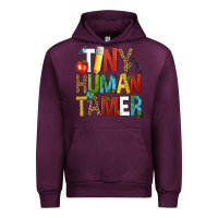 Mauve Wine tiny human tamer Urban Hoodie - NancyCooperArtShop