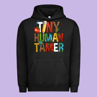 Tiny Human Tamer Urban Hoodie Designed By Nancycooperartshop
