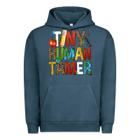 Pigment Midnight Navy tiny human tamer Urban Hoodie - NancyCooperArtShop