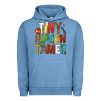 Pigment Pebble Blue tiny human tamer Urban Hoodie - NancyCooperArtShop