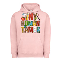 Pigment Salmon tiny human tamer Urban Hoodie - NancyCooperArtShop