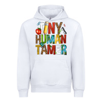 White tiny human tamer Urban Hoodie - NancyCooperArtShop
