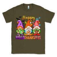 Army Green happy hallothanksmas gnomes Classic Tee - texasbilliewilder