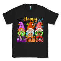 Black happy hallothanksmas gnomes Classic Tee - texasbilliewilder
