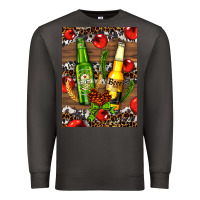 Smoke beer bottles with wheat and barley Premium Sweatshirt - AdoDesignShop