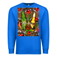True Royal beer bottles with wheat and barley Premium Sweatshirt - AdoDesignShop