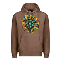 Chestnut Gemstone Sunflower Premium Hoodie - RanaPortraitStore