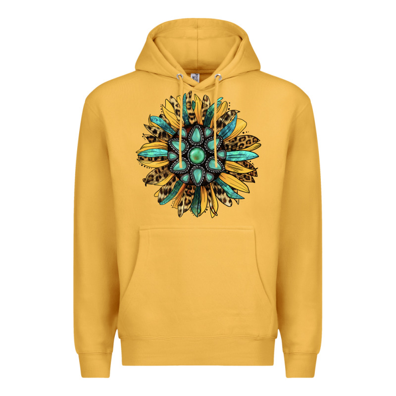 Gemstone Sunflower Premium Hoodie by RanaPortraitStore | Teevron