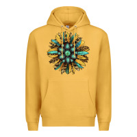 Mustard Gemstone Sunflower Premium Hoodie - RanaPortraitStore
