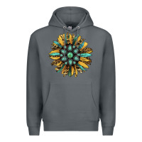 Rock Gemstone Sunflower Premium Hoodie - RanaPortraitStore