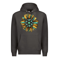 Smoke Gemstone Sunflower Premium Hoodie - RanaPortraitStore