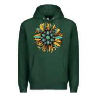 Sports Green Gemstone Sunflower Premium Hoodie - RanaPortraitStore