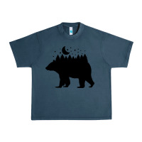 Midnight Navy bear Urban Heavy Tee - Unal Design