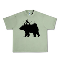 Oil Green bear Urban Heavy Tee - Unal Design