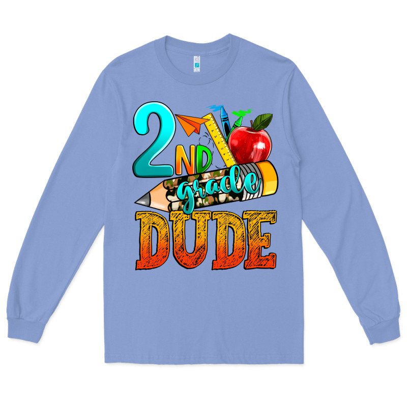 2nd Grade Dude Long Sleeve Tee by texasbilliewilder | Teevron