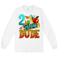 White 2nd grade dude Long Sleeve Tee - texasbilliewilder