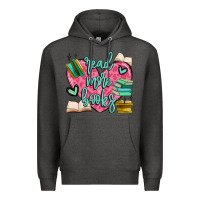 Charcoal Heather read more books Premium Hoodie - MaliasSmallBusiness