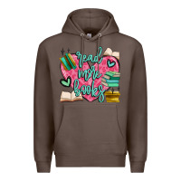 Coffee read more books Premium Hoodie - MaliasSmallBusiness