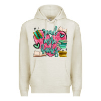 Oatmeal Heather read more books Premium Hoodie - MaliasSmallBusiness