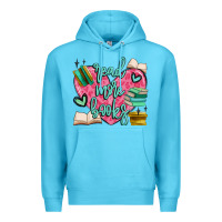 Ocean Blue read more books Premium Hoodie - MaliasSmallBusiness