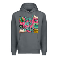 Rock read more books Premium Hoodie - MaliasSmallBusiness