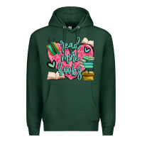 Sports Green read more books Premium Hoodie - MaliasSmallBusiness