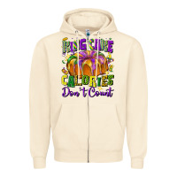 Sandshell king cake calories don't count Zipper Hoodie - FaDigitalArtStudio