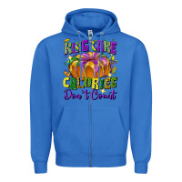 True Royal king cake calories don't count Zipper Hoodie - FaDigitalArtStudio