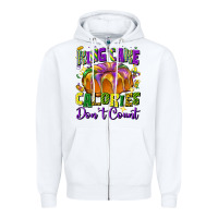 White king cake calories don't count Zipper Hoodie - FaDigitalArtStudio