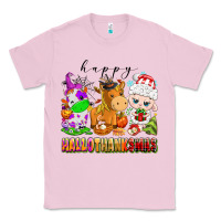 Bubblegum Pink happy hallothanksmas farm animals Classic Tee - texasbilliewilder