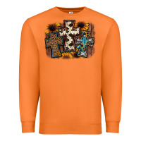 Carrot cross background Premium Sweatshirt - JahusDesignShop